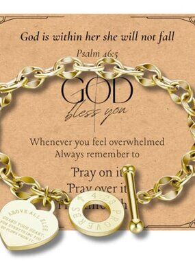 Cross Bracelet for Women – Christian Bible Verse Bracelet